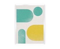 Dekoria Plakát Abstract Shapes I, 40 x 50 cm, Ramka: Biała