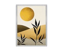 Dekoria Plakát Sand Desert, 40 x 50 cm, Ramka: Srebrna