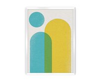 Dekoria Plakát Abstract Shapes II, 50 x70 cm, Ramka: Biała