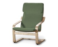Dekoria Sedák na křeslo IKEA Poäng, zelený melanž, kØeslo Poäng, Amsterdam, 704-44