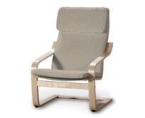 Dekoria Sedák na křeslo IKEA Poäng, šedobežová, kØeslo Poäng, Amsterdam, 704-52