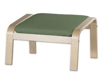 Dekoria Sedák na podnožku Poäng, zelený melanž, Podnóżek Poäng, Amsterdam, 704-44