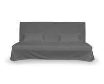 Dekoria Potah na pohovku Beddinge a  2 potahy na polštáře - jednoduché bez prošití, tmavě šedý melanž, sofa Beddinge, Amsterdam, 704-47