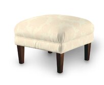 Dekoria Podnožka 56x56cm, ecru - přírodní režná, 56 x 56 x 40 cm, Damasco, 613-01