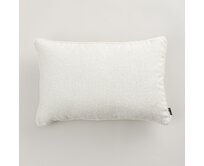 Dekoria Gabi - potah na polštář šňůrka po obvodu obdélníkový, bílá, 60 x 40 cm, Boucle Mist, 145-42