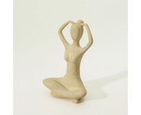 Dekoria Figurka jogínky Asana III 6x6x10 cm, 6x6x10 cm