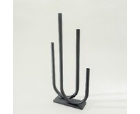 Dekoria Metalový svícen Sculptura 30x9x69 cm, 30x9x69 cm