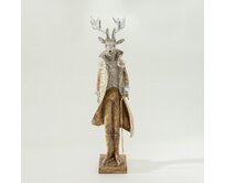 Dekoria Dekorativní figurka Gentleman Deer 30x9x69 cm, 17x17x61 cm