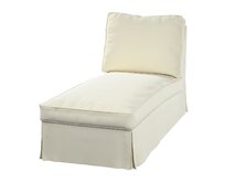 Dekoria Potah na lenošku Ektorp volně stojící - jednoduchý styl, smetanově bílá, szezlong Ektorp wolnostojący, Velvet, 704-36