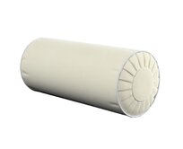 Dekoria Válec s čelními záložkami a lemovkou, smetanově bílá, Velvet, 704-36