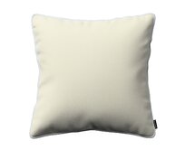 Dekoria Laura - potah na polštář s lemovkou, smetanově bílá, 45 x 45 cm, Velvet, 704-36