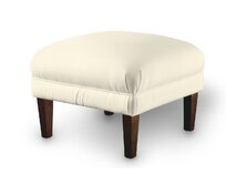 Dekoria Podnožka 56x56cm, smetanově bílá, 56 x 56 x 40 cm, Velvet, 704-36