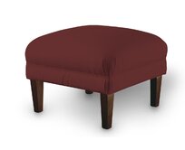 Dekoria Podnožka 56x56cm, bordó, 56 x 56 x 40 cm, Velvet, 704-37