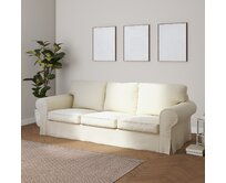 Dekoria Potah na pohovku IKEA  Ektorp 3-místná, nerozkládací, smetanově bílá, pohovka Ektorp 3-místná, nerozkládací, Velvet, 704-36