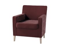 Dekoria Potah na křeslo IKEA Karlstad, bordó, Potah na křeslo Karlstad, Velvet, 704-37
