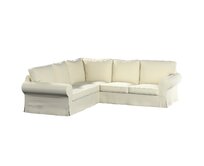 Dekoria Potah na pohovku IKEA  Ektorp rohová, smetanově bílá, pohovka Ektorp rohová, Velvet, 704-36