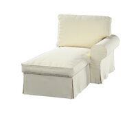 Dekoria Potah na lenošku Ektorp pravý, smetanově bílá, lenoška Ektorp pravá, Velvet, 704-36