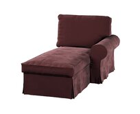 Dekoria Potah na lenošku Ektorp pravý, bordó, lenoška Ektorp pravá, Velvet, 704-37