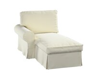 Dekoria Potah na lenošku Ektorp levý, smetanově bílá, lenoška Ektorp levá, Velvet, 704-36