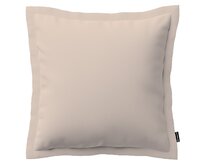 Dekoria Mona - potah na polštář hladký lem po obvodu, světle béžová, 45 x 45 cm, Crema, 144-65