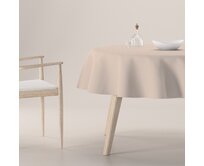 Dekoria Ubrus kulatý, světle béžová, Crema, 144-65