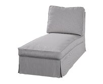 Dekoria Potah na lenošku Ektorp volně stojící - jednoduchý styl, béžová a modrá, szezlong Ektorp wolnostojący, Living II, 162-23