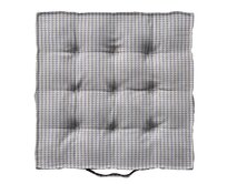 Dekoria Sedák Kuba s úchytem 40x40x6cm nebo 50x50x10cm, béžová a modrá, 50 x 50 x 10 cm, Living II, 162-23