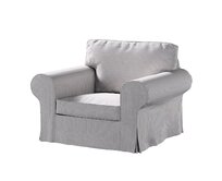 Dekoria Potah na křeslo IKEA Ektorp, béžová a modrá, křeslo Ektorp, Living II, 162-23