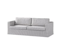 Dekoria Potah na pohovku IKEA  Karlstad 3-místná, nerozkládací, dlouhý, béžová a modrá, pohovka Karlstad 3-místná, Living II, 162-23