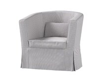 Dekoria Potah na křeslo IKEA Ektorp Tullsta, béžová a modrá, křeslo Ektorp Tullsta, Living II, 162-23