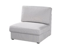 Dekoria Potah na neskládací křeslo IKEA Kivik, béžová a modrá, křeslo Kivik, Living II, 162-23