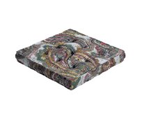 Dekoria Sedák Kuba s úchytem 40x40x6cm nebo 50x50x10cm, červeno-zeleno-žlutá, 40 x 40 x 6 cm, Cosy Home, 145-35