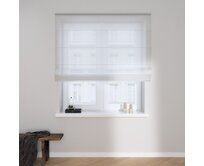 Dekoria Římská roleta Capri, bílá, Delicate Premium, 144-57