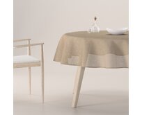 Dekoria Ubrus kulatý, béžová, Sensuale Premium, 144-40