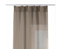 Dekoria Závěs na dvojitých hačcích flex, béžová, Sensuale Premium, 144-40