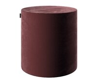Dekoria Sedák Barrel- válec pevný,  d40cm, výška 40cm, bordó, ø40 cm x 40 cm, Velvet, 704-37
