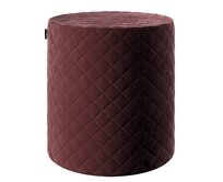 Dekoria Sedák Barrel pevný, s prošitím, d40cm, výška 40cm, bordó, průměr 40cm výška 40cm, Velvet, 704-37