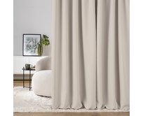 Dekoria Zatemňovací závěs na řasicí pásce šedobéžový (greige) 140 x 280cm 1 ks., 140 x 280