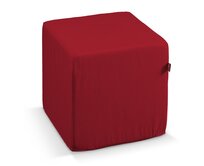 Dekoria Sedák Cube - kostka pevná 40x40x40, tmavě červená , 40 x 40 x 40 cm, Etna, 705-60