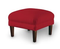 Dekoria Podnožka 56x56cm, tmavě červená , 56 x 56 x 40 cm, Etna, 705-60