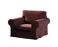 Dekoria Potah na křeslo IKEA Ektorp, bordó, křeslo Ektorp, Velvet, 704-37