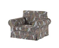 Dekoria Potah na křeslo IKEA Ektorp, červeno-zeleno-žlutá, křeslo Ektorp, Cosy Home, 145-35