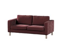 Dekoria Potah na pohovku IKEA  Karlstad 2-místná, nerozkládací, krátký, bordó, pohovka Karlstad 2-místná, Velvet, 704-37