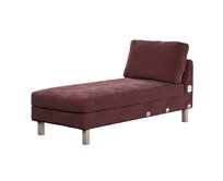 Dekoria Potah na přídavný šezlong IKEA Karlstad, krátký, bordó, Potah na přídavný šezlong Karlstad, Velvet, 704-37