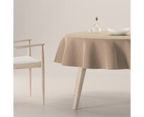 Dekoria Ubrus kulatý, béžová, Velvet, 704-35