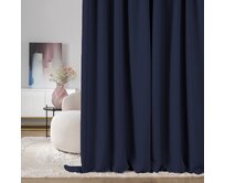 Dekoria Zatemňovací závěs na řasicí pásce tmavě modrá 140 x 280 cm 1 ks., 140x280 cm
