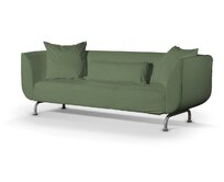 Dekoria Potah na pohovku Stromstad 3-místná, zelený melanž, Pohovka Stromstad 3-místná, Amsterdam, 704-44