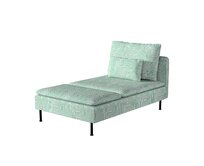 Dekoria Potah na lenošku Söderhamn, máta a ecru, šezlong Söderhamn, Cosy Home, 144-81