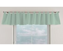 Dekoria Krátký závěs na poutkách, eukalyptová zelená, 260 x 40 cm, Loneta, 133-61