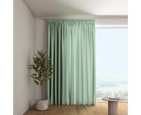 Dekoria Závěs s řasící páskou, eukalyptová zelená, Loneta, 133-61